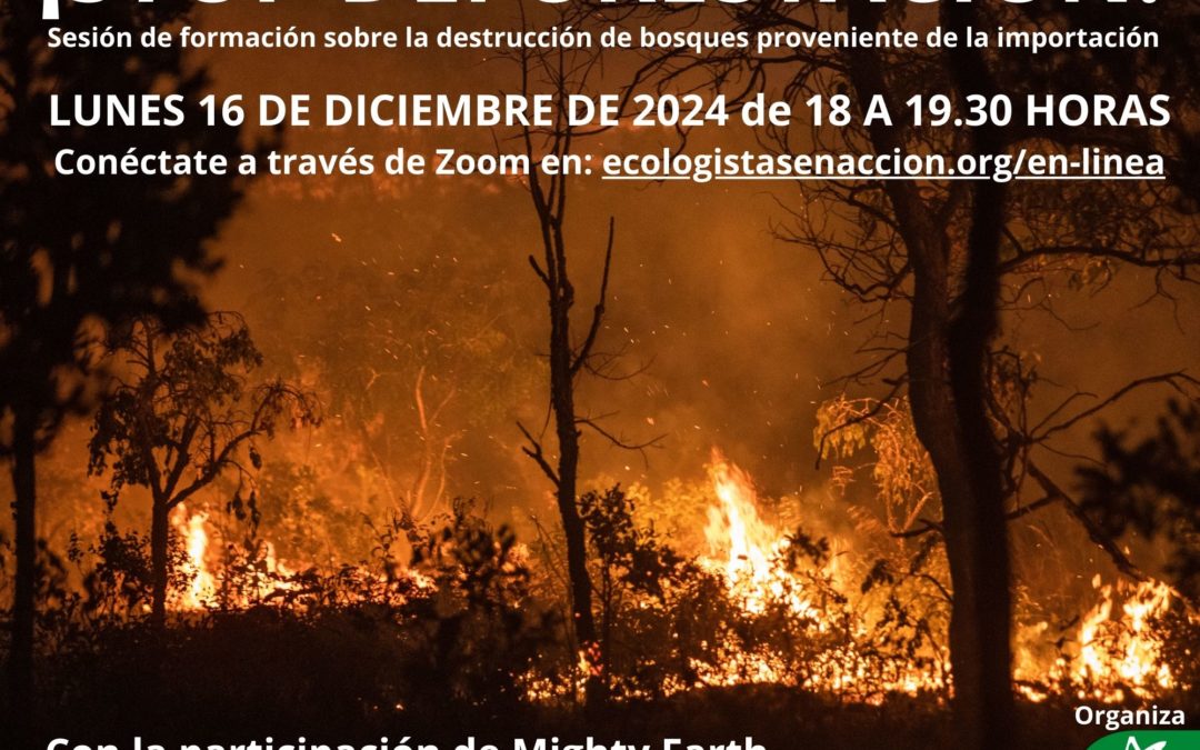Webinar sobre la destrucción de bosques proveniente de la importación